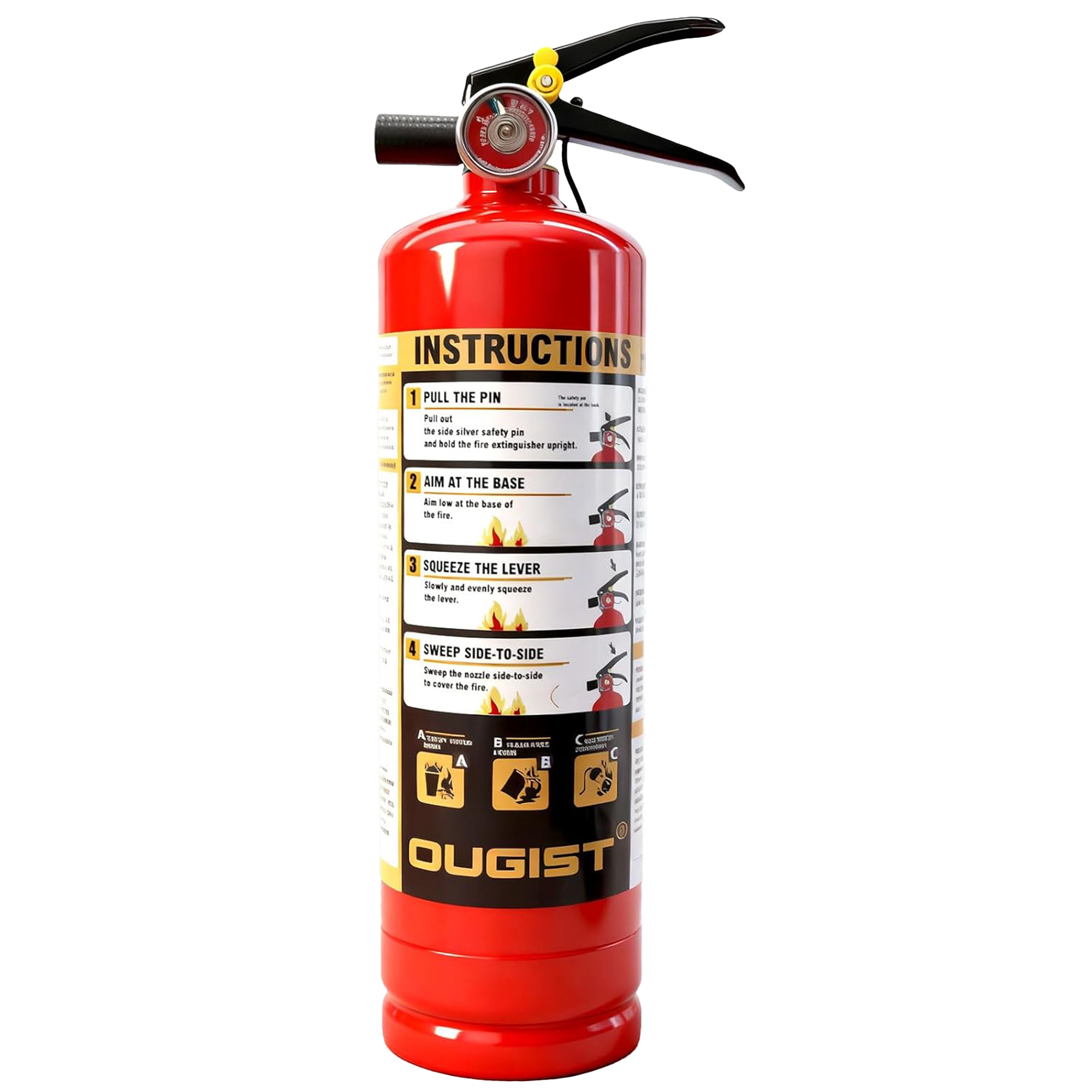 2.5lb ABC Fire Extinguisher: Pro Safety for Home, Kitchen, Car