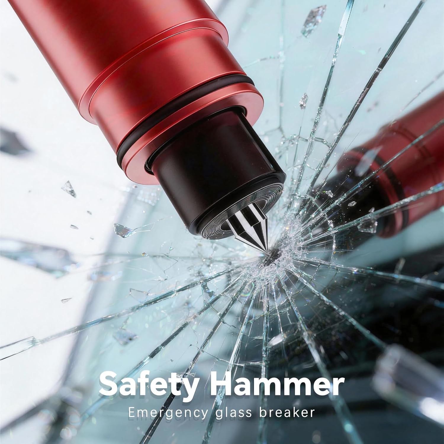 Roadside Safety Kit: Water Fire Extinguisher, Hammer, Vest, Gloves & Triangle