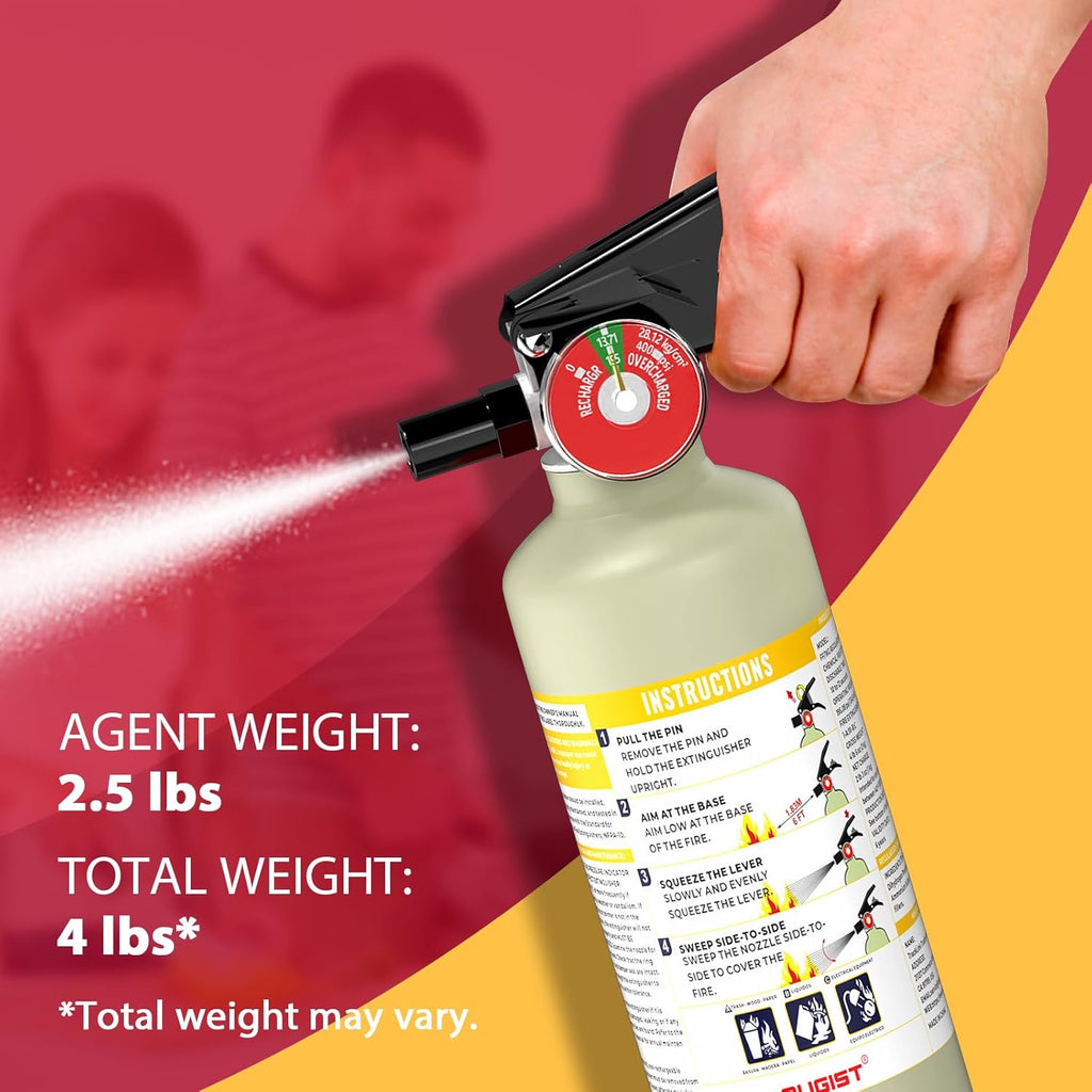 2.5lb ABC Dry Powder Fire Extinguisher  for Car/Home
