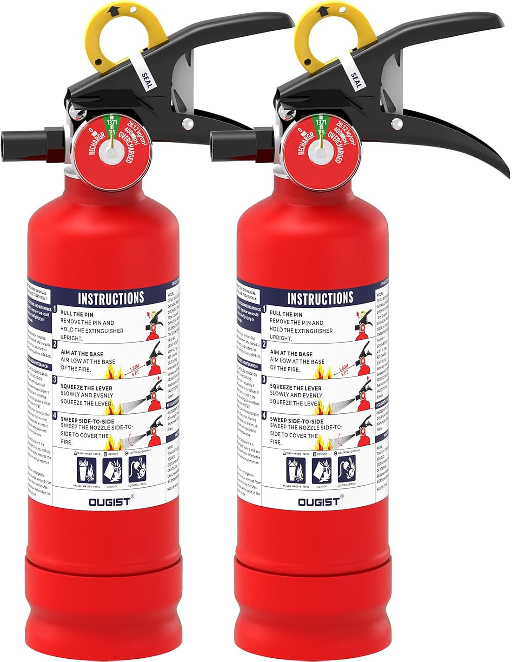 2.5lb ABC Fire Extinguisher: Home/Car Safety